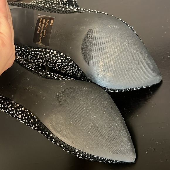 Cape Robbin Tina rhinestone studded sock boots, black, size 8 M - Picture 9 of 15